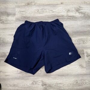 Starter Men's Activewear Running Shorts True‎ Navy Blue Athletic Gym Medium